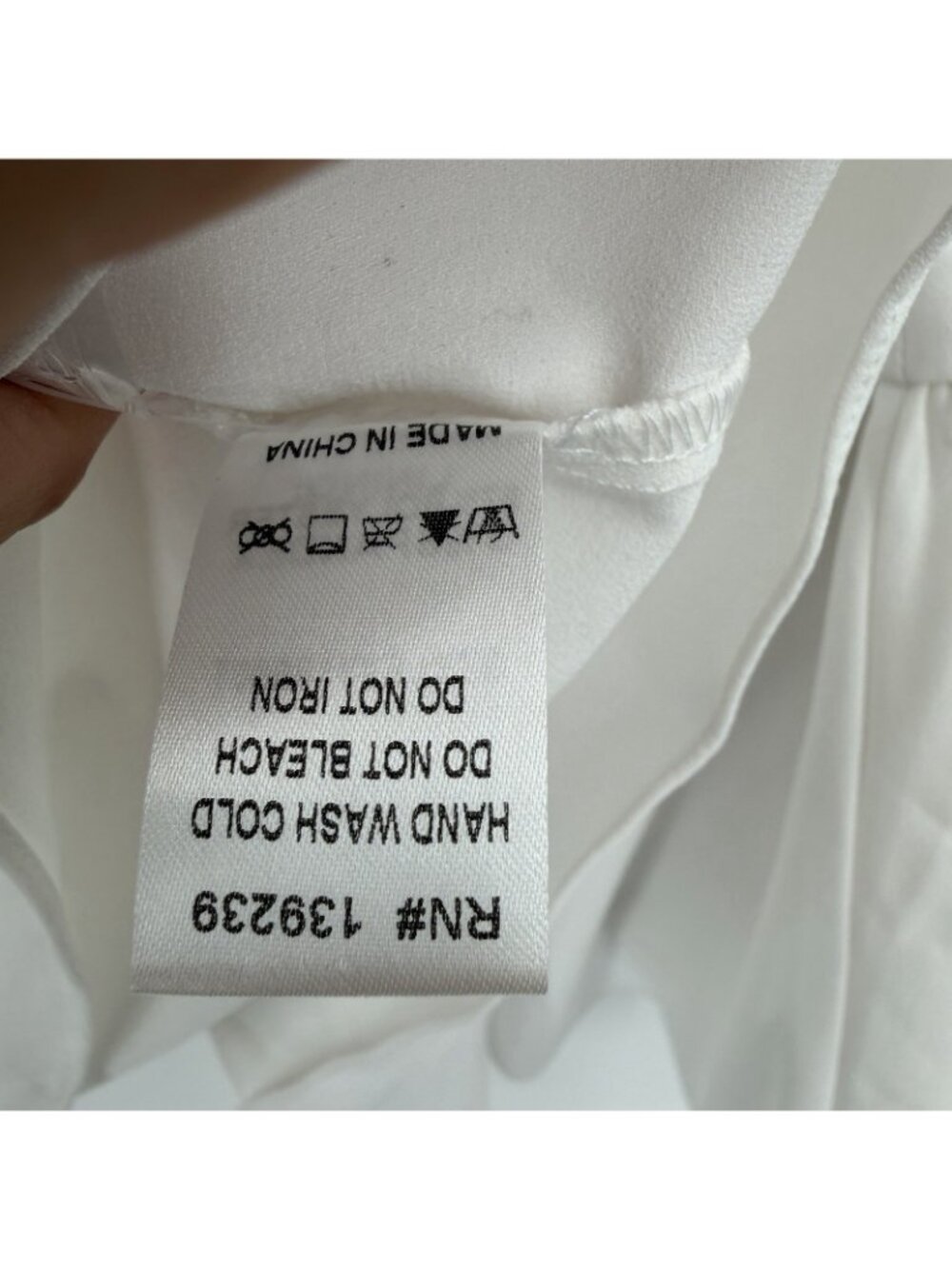 Pomander Place by Tuckernuck White Carlota Peplum Blouse size XL NWT - Picture 8 of 8